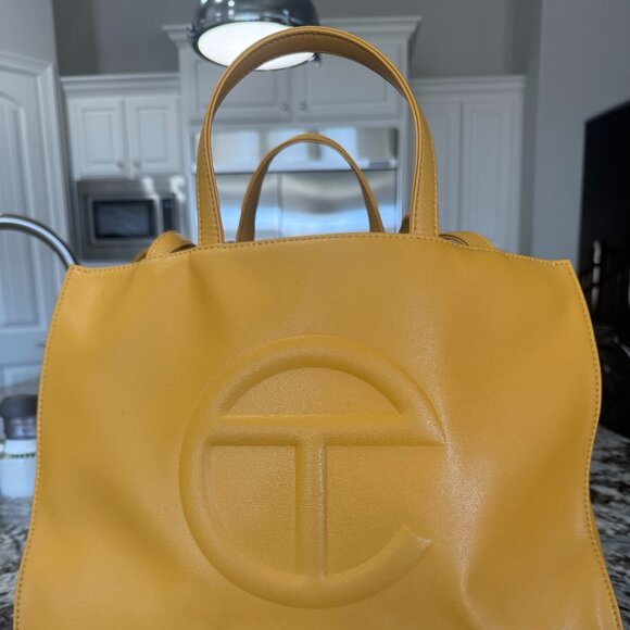 Telfar Handbags - Telfar Mustard Shopping Bag